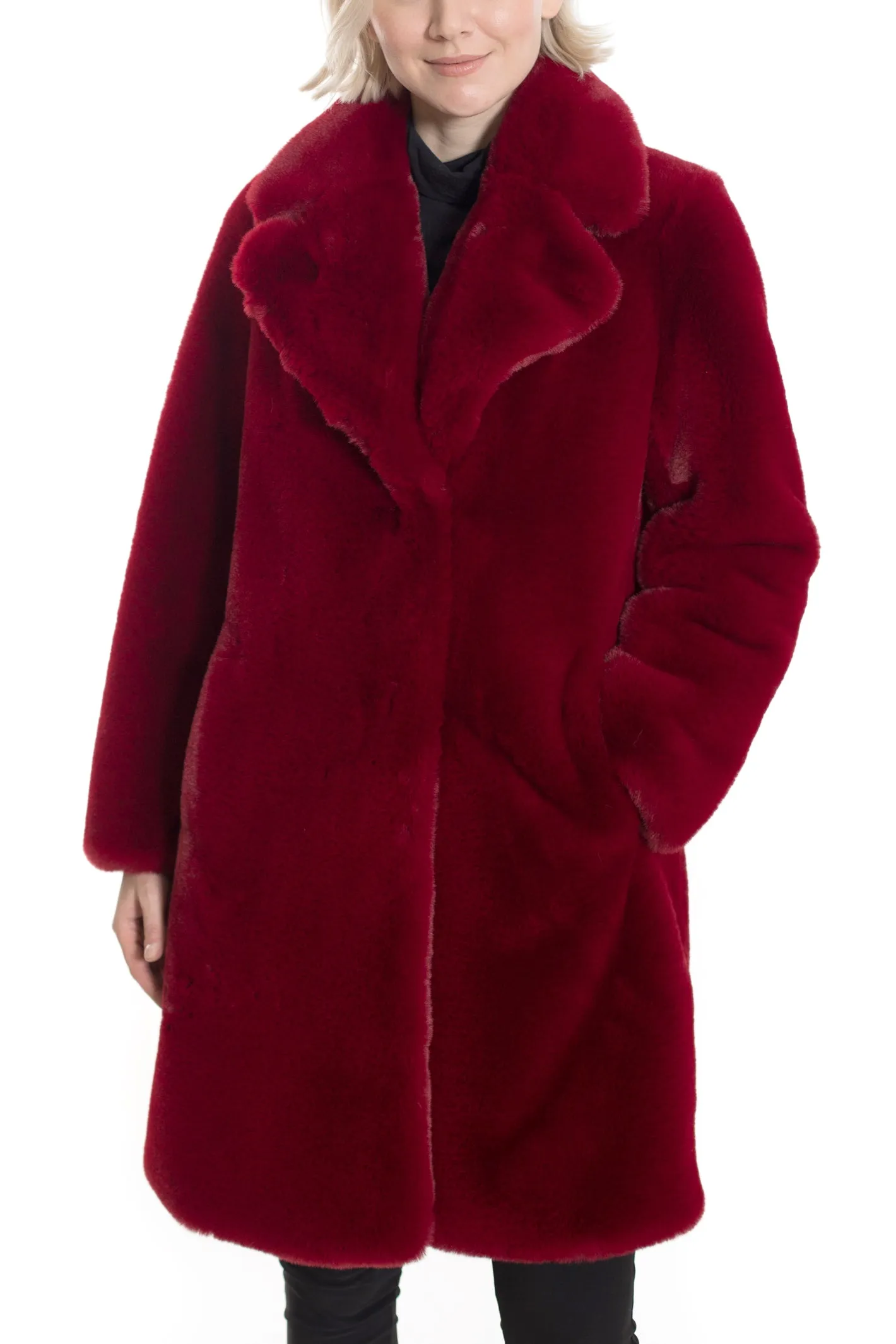 CALGARY - Long Plush Faux Fur Coat