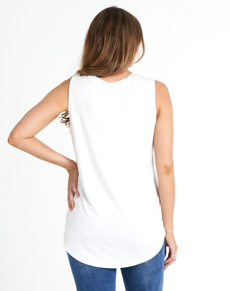 Capri Tank -White