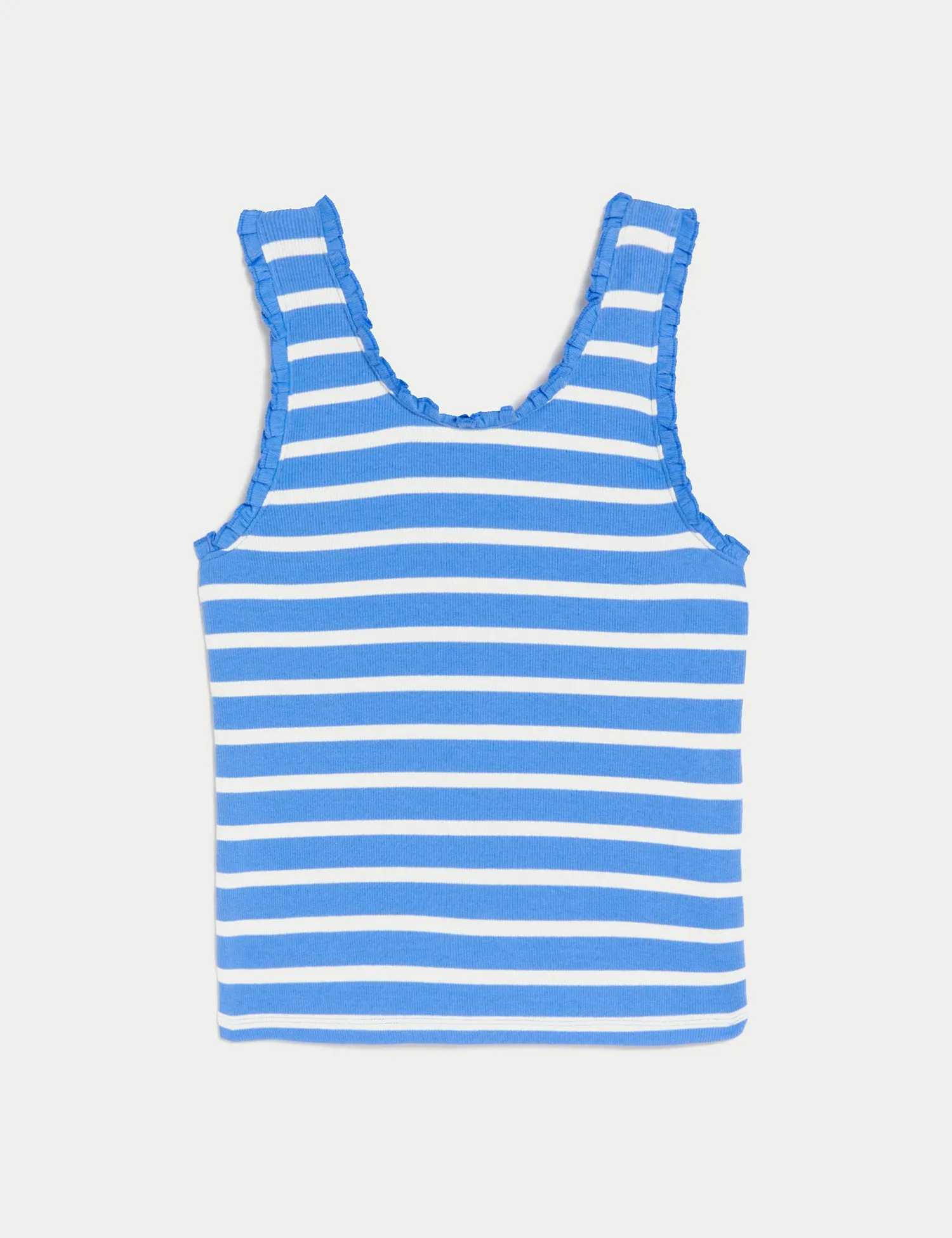 Cotton Rich Striped Vest