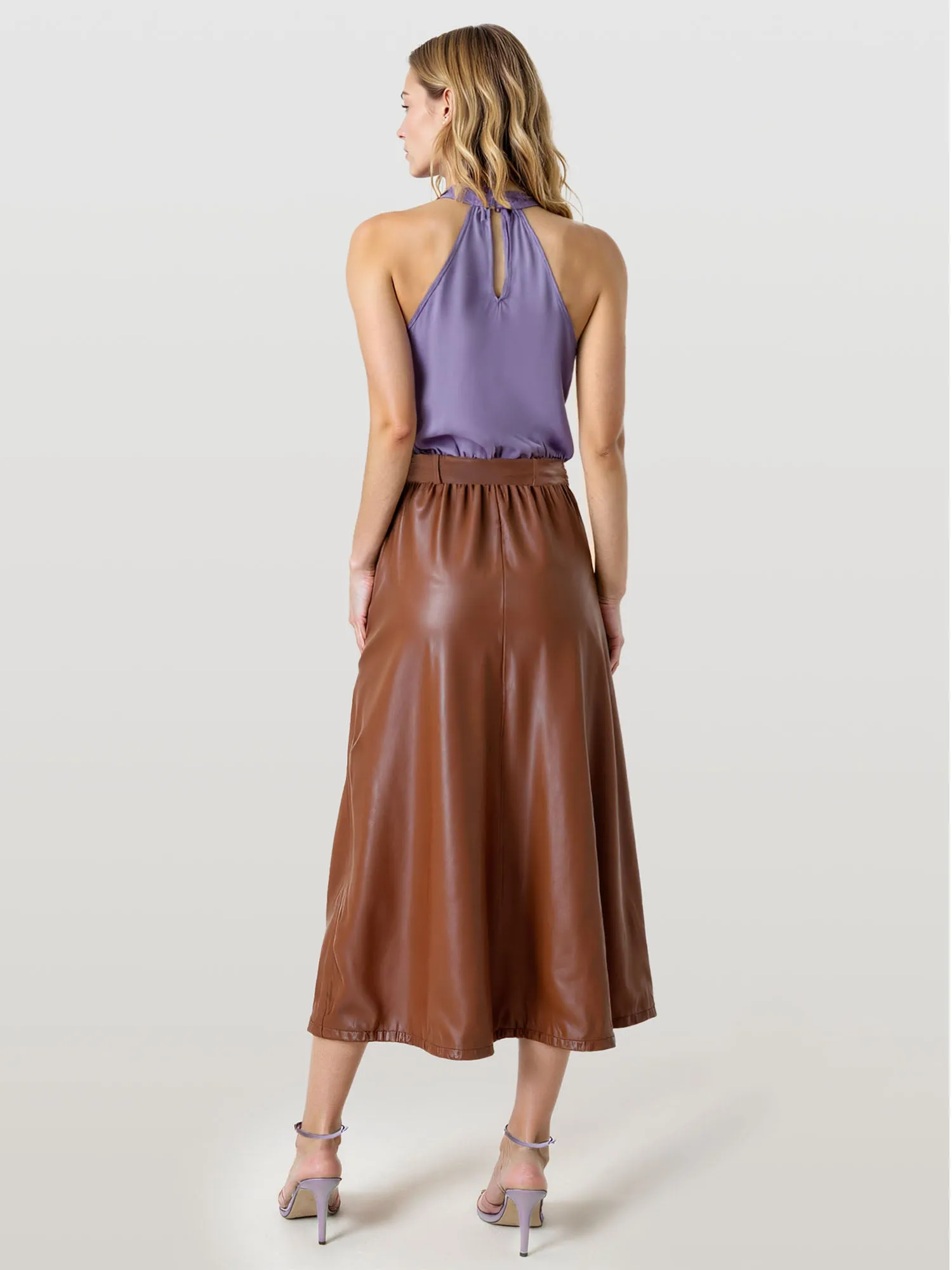 High Halter Neck Top